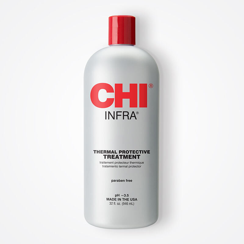 CHI Infra Thermal Protective Treatment, Heat-Activated Moisturizing Serum for Shine & Strength, Sulfate-Free, 32 fl oz