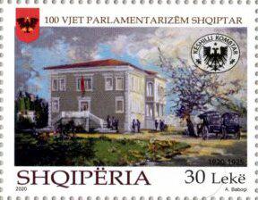 Coin Parliament Building 1920-1925-Centenary of the Albanian Parliament 2020-Albania Albânia undefined
