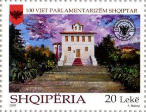Coin Parliament Building 1920-Centenary of the Albanian Parliament 2020-Albania Albânia undefined