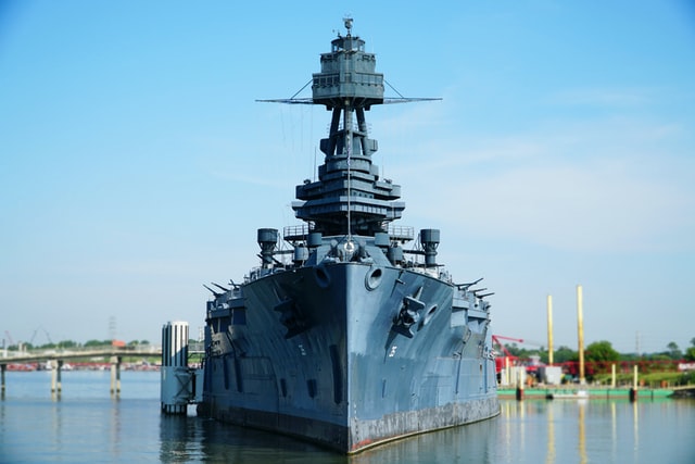 The warship museum USS Texas