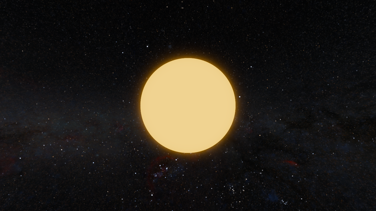 Aldebaran in its own colour