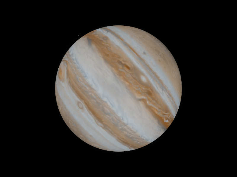 Manual dimming reveals Jupiter