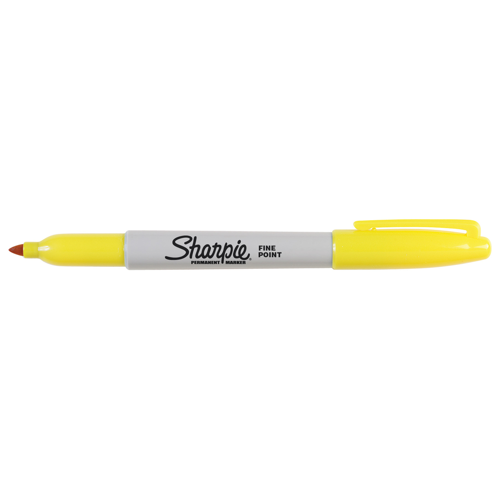 Sharpie Fine Point Yellow Permanent Marker