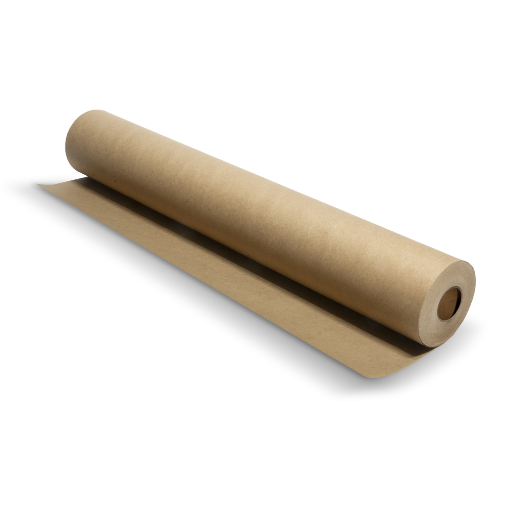 24 inch Lightweight Kraft Paper Rolls - 30 lb. Recycled Paper