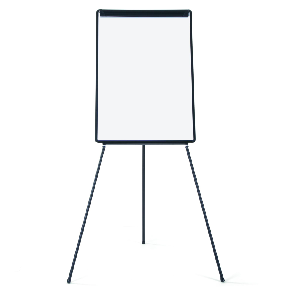 Chevalet double face - Tableau blanc avec support réglable pour