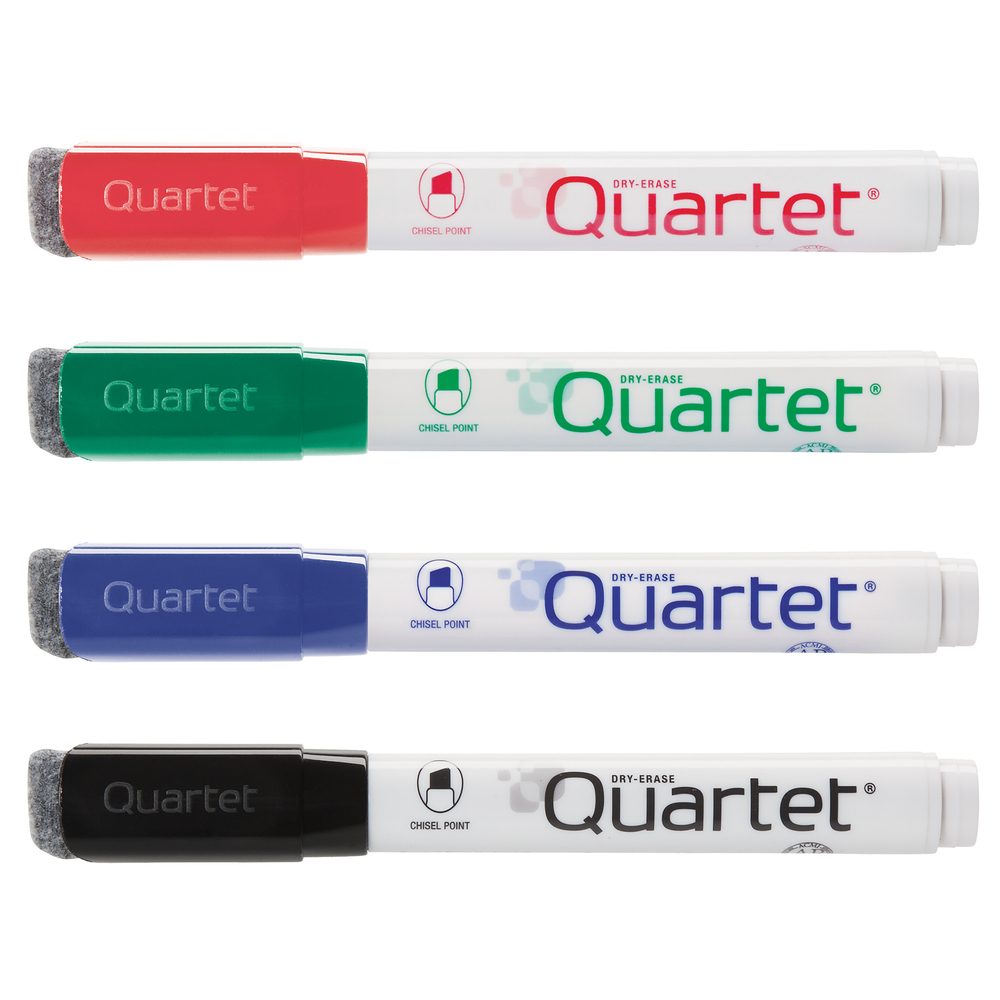  Quartet Dry Erase Markers, Whiteboard Markers, Chisel