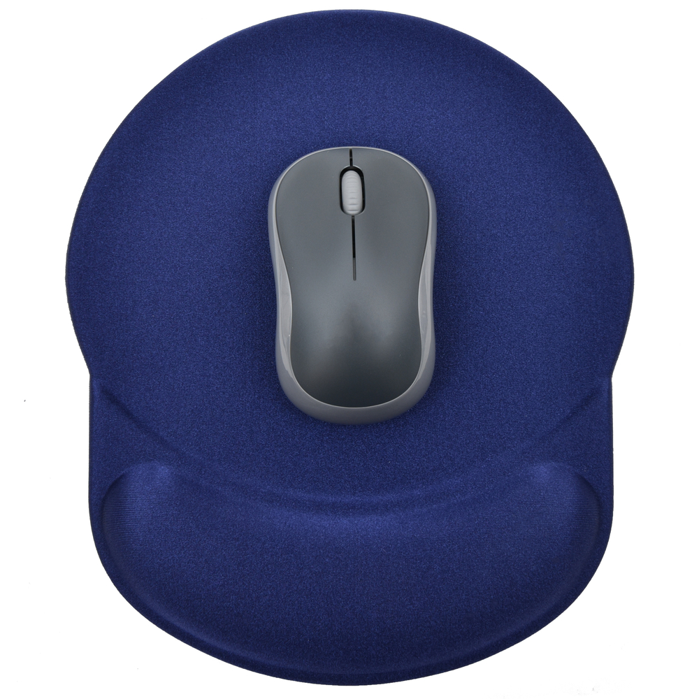 Gel mouse pad with wrist support, blue (MP-GEL-B)