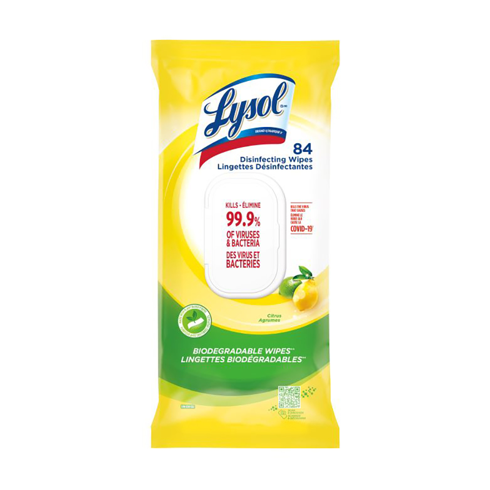 Lysol® Toallitas Biodegradables Citrus