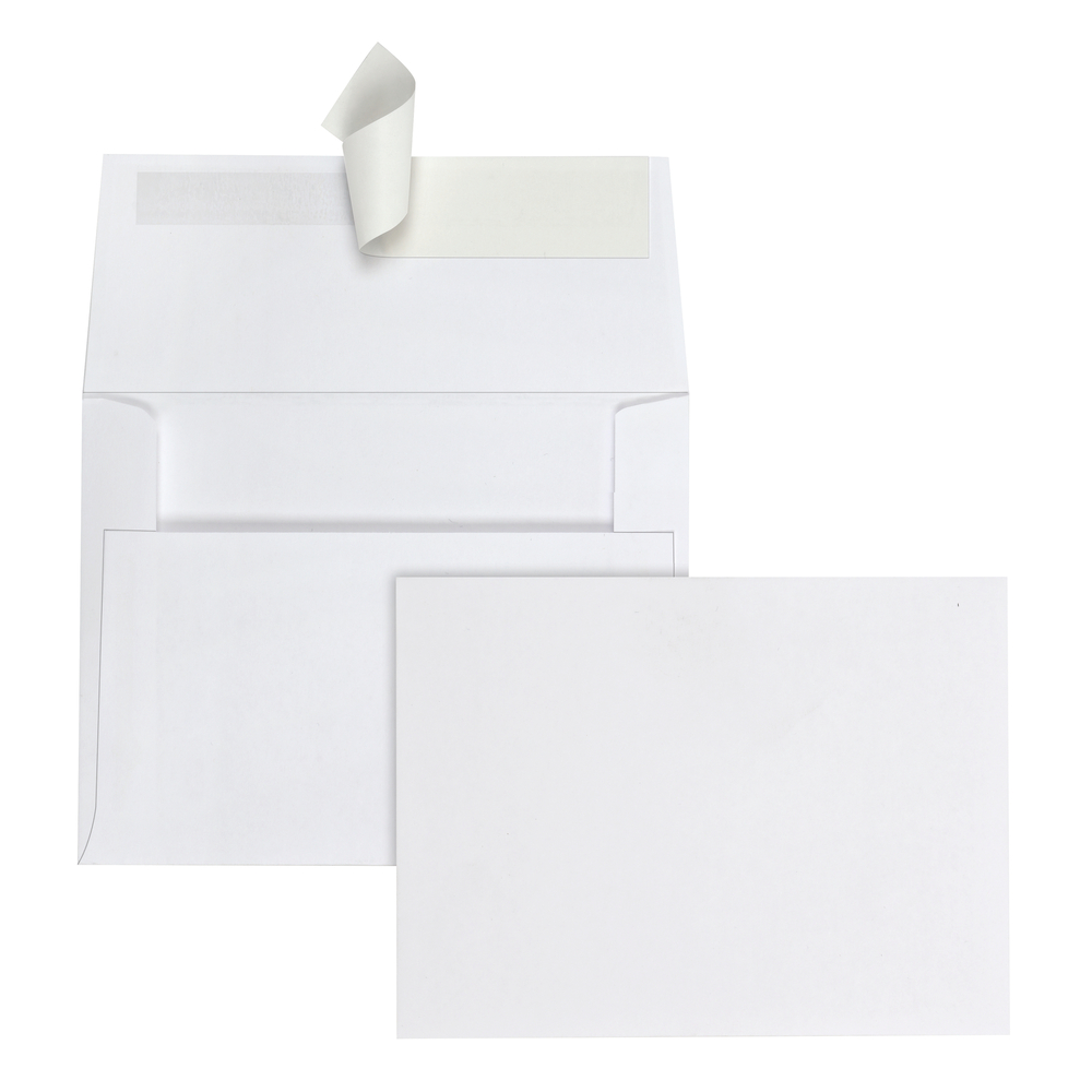 100 per Box Quarter Fold Sized Envelopes Ideal for Invitations RSVPs and Greeting Cards 4-3/8 x 5-3/4 Wedding Announcements 24lb White New Photos 
