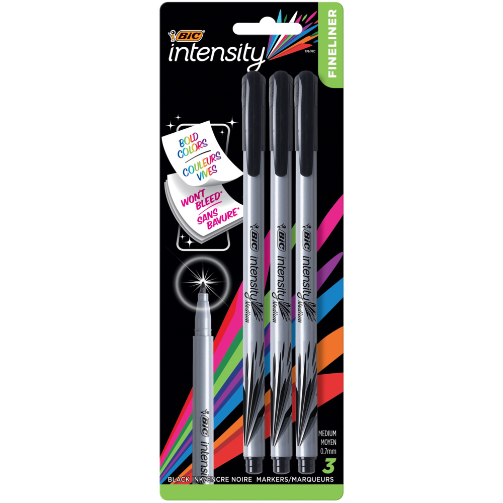 BIC Intensity Medium Felt Tip Pens Medium Point (0.8 mm