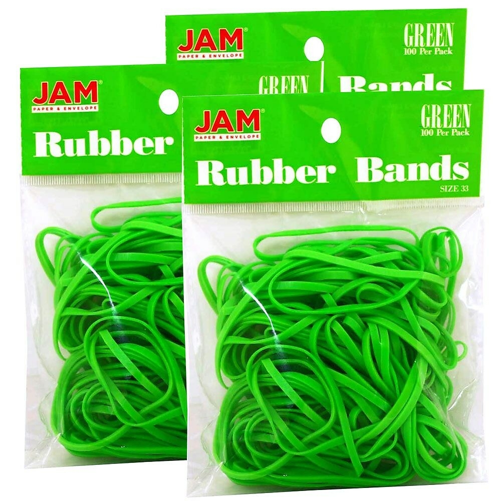 JAM Paper Jam Paper Colored Rubber Bands, Size 33, Blue Rubberbands,  100/Pack in the Clips & Fasteners department at