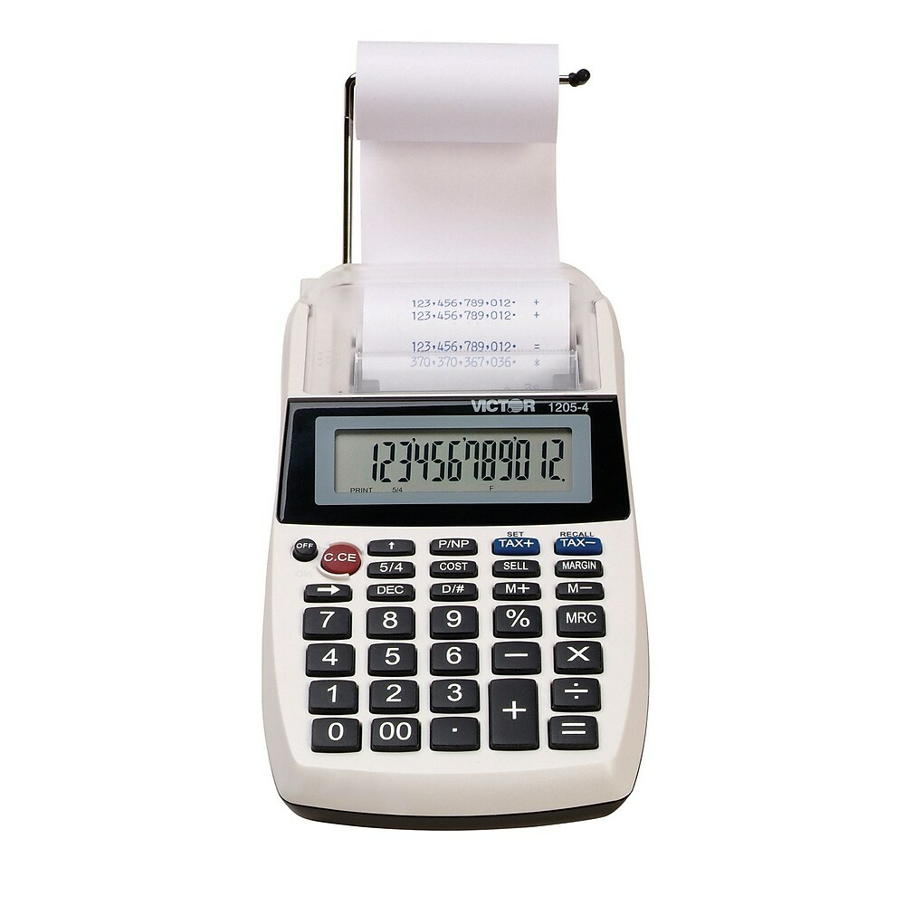  VCT12054  Victor Calculatrice imprimante de bureau à 12 chiffres  1205-4