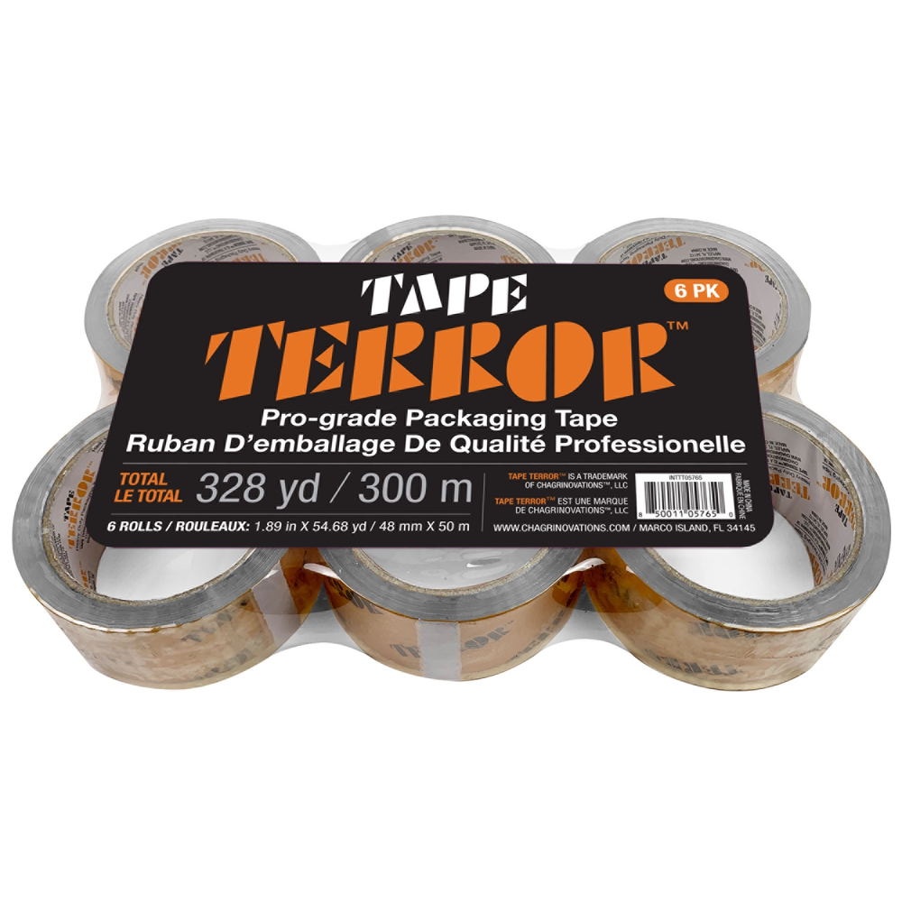  TE5TT05765  Tape Terror - rubans d'emballage Pro-Grade - paquet  de 6