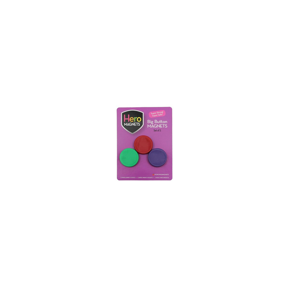 Dowling Magnets Big Button Magnets (Set of 3)