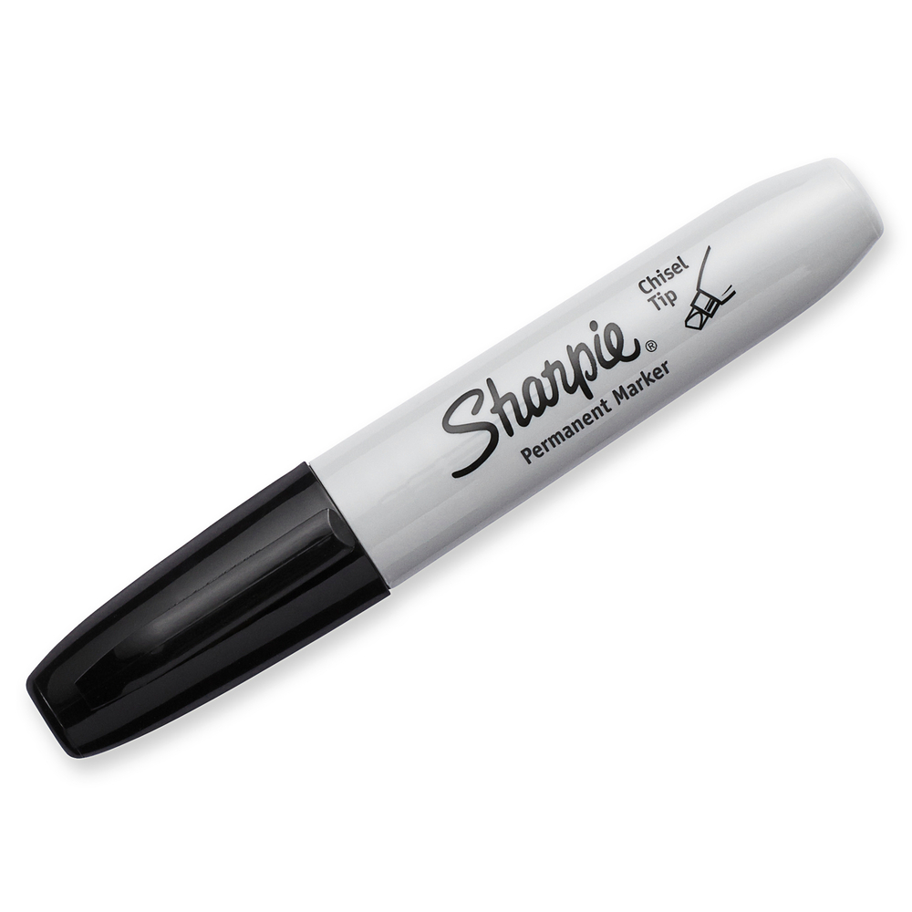 Sharpie Permanent Marker, Large Chisel - 4 marker