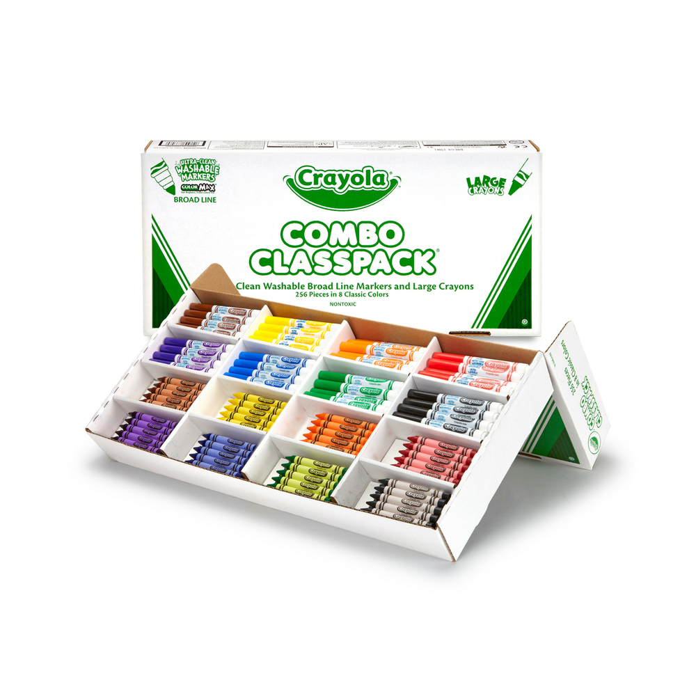 Crayola Crayons, Ultra-Clean Washable, ColorMax, Large - 8 crayons