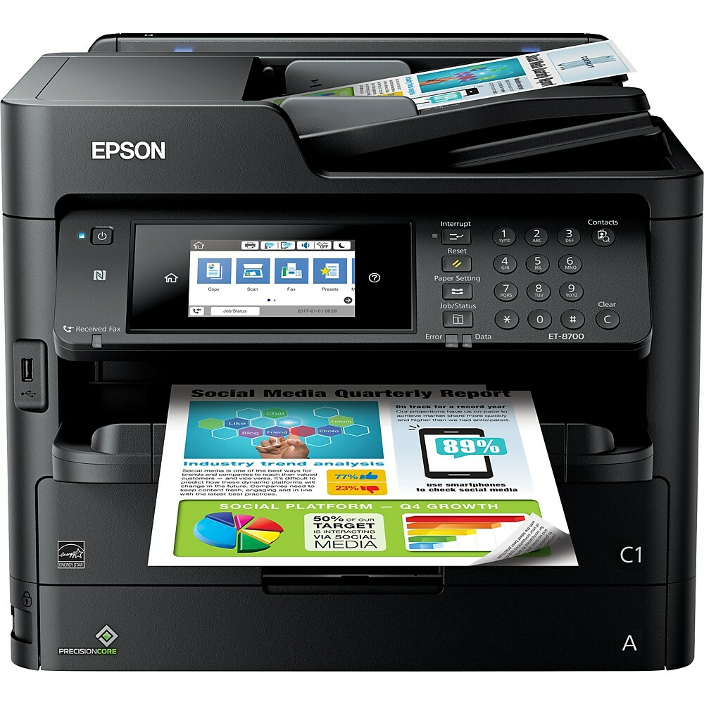  EPSC11CG39201  Epson® - Imprimante à jet™encre couleur  tout-en-un sans cartouche WorkForce Pro ET-8700