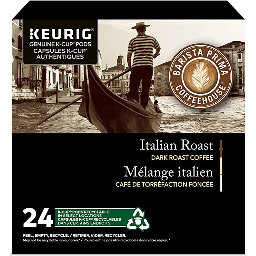 Barista Prima Italian Roast Coffee K-Cups - 24 count