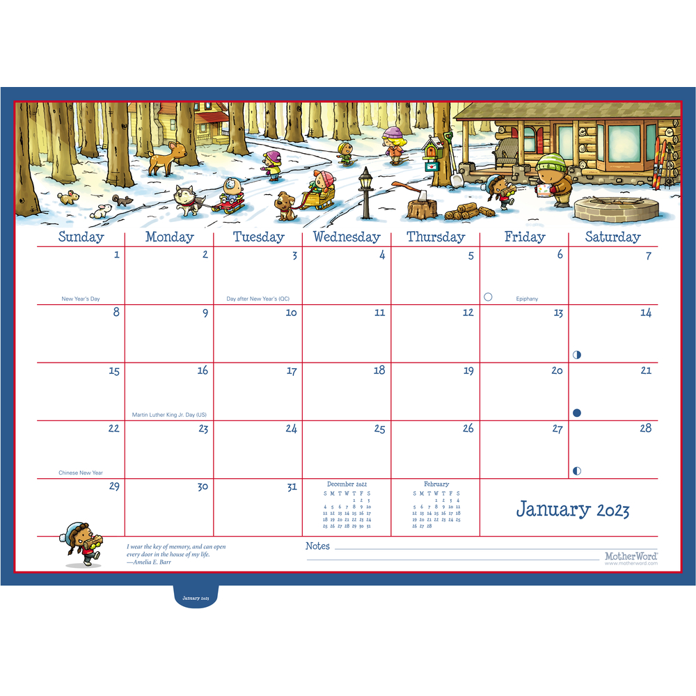 Motherword® Ultime calendrier familial - format petit - français - ACCO  Canada