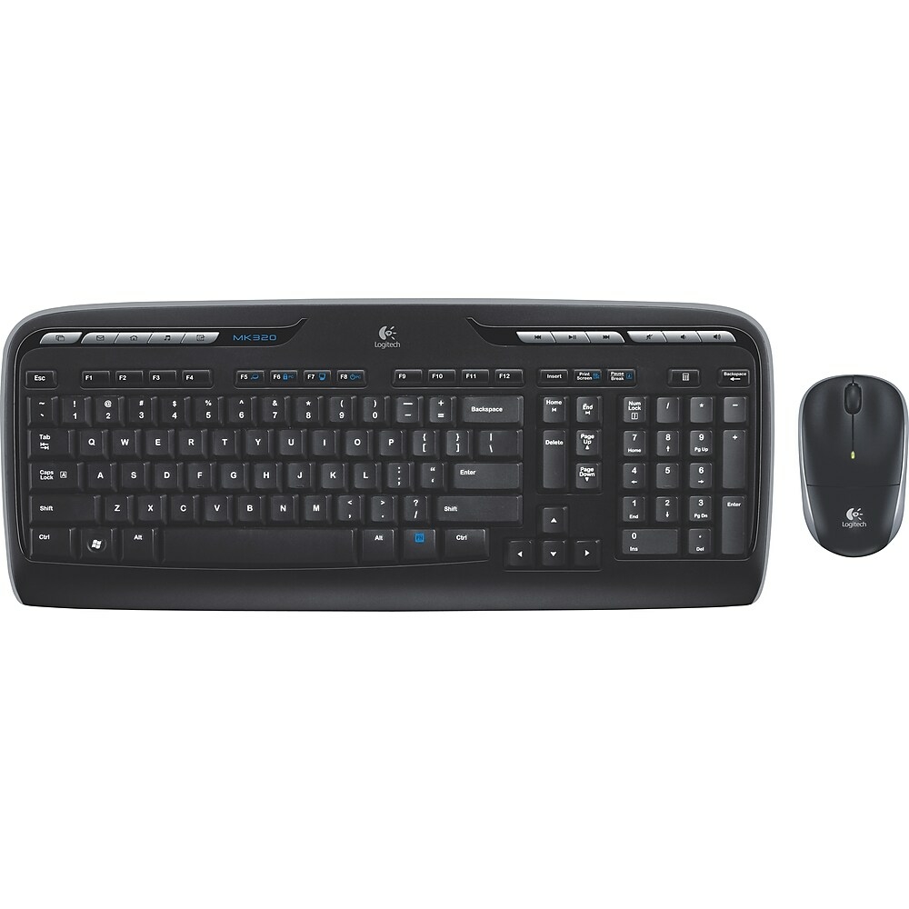 Ensemble ergonomique clavier/souris sans fil, 2,4 GHz, portée de