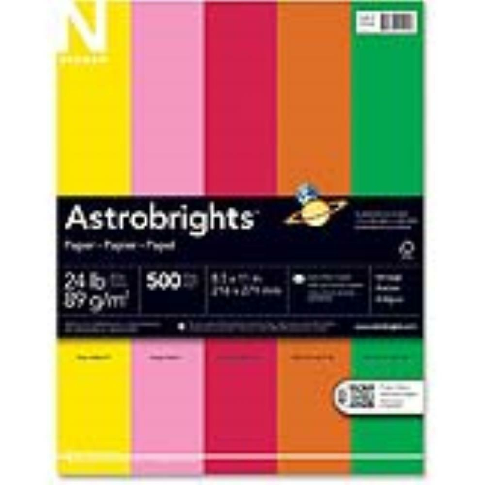 Astrobrights Color Paper - Orchid - Letter - 8 1/2 x 11 - 24 lb