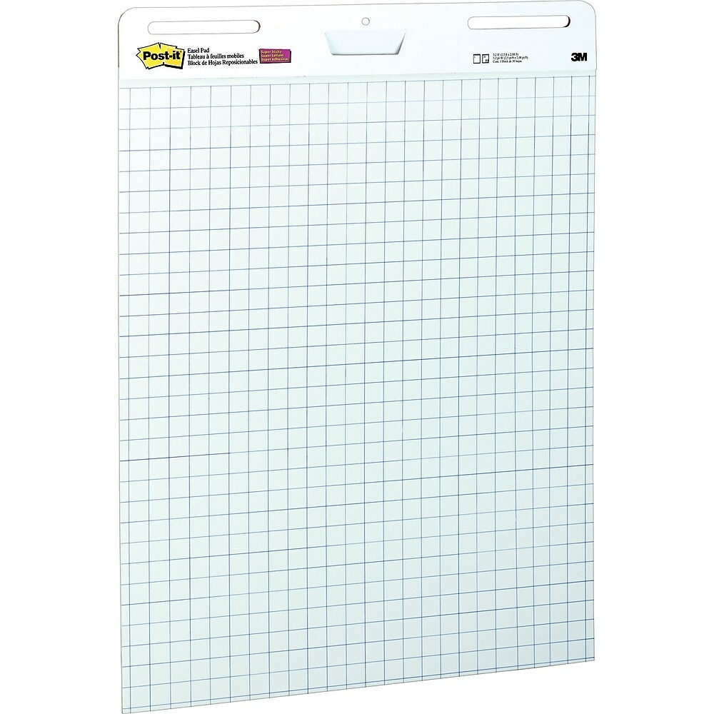 Post-it Super Sticky Easel Pad, 25 x 30, Grid Lined, 30 Sheets