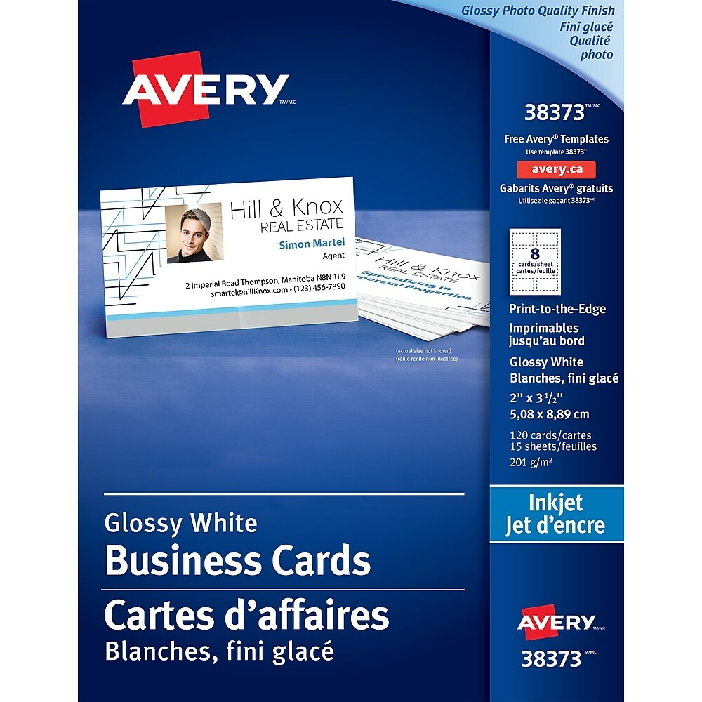 avery business cards template full bleed