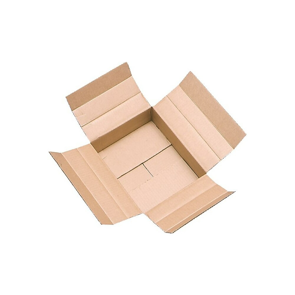 Staples - Boîtes d'expédition - 8 po L x 6 po l x 4 po H - Brun Kraft -  Paquet de 25