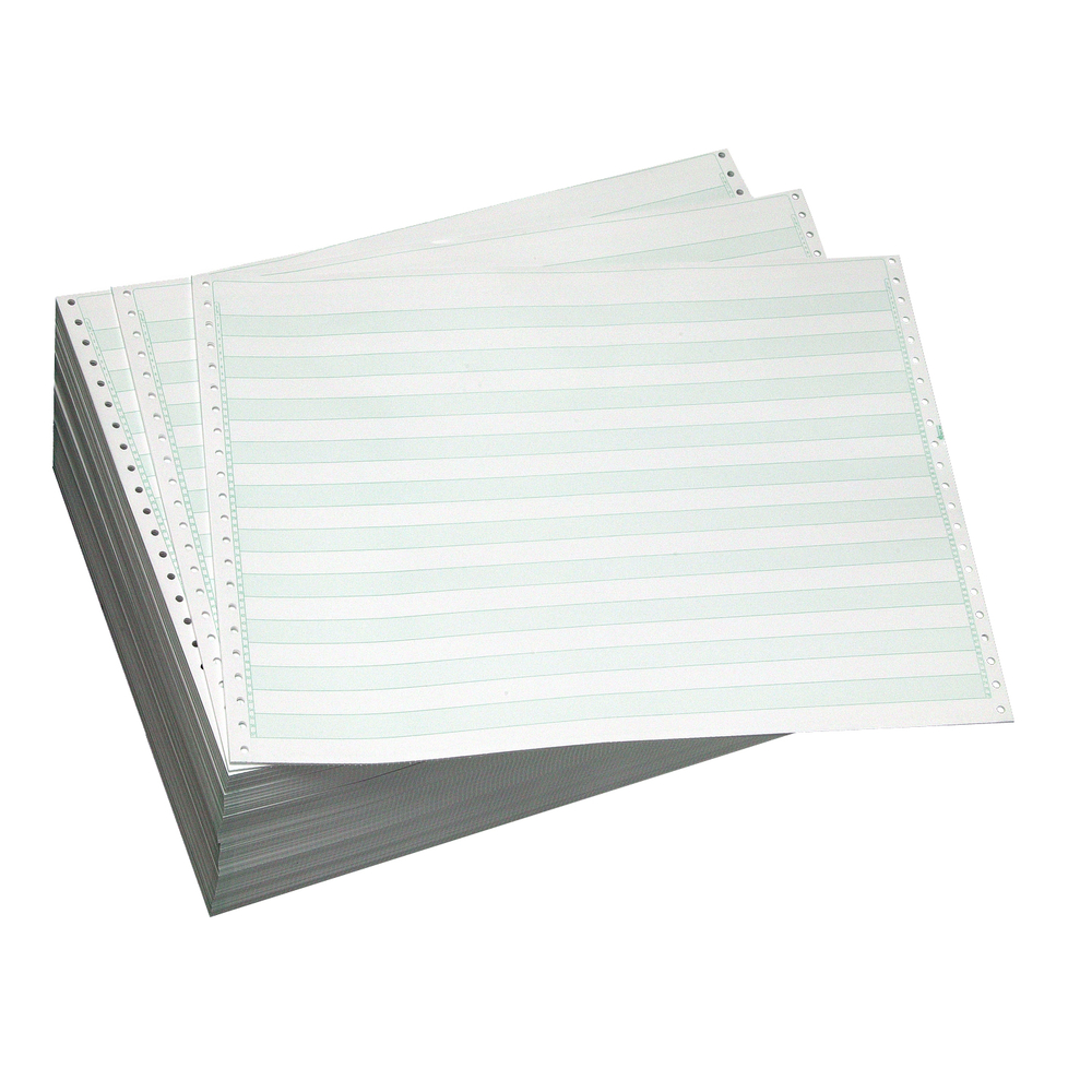 9 1/2 x 11 20# Blank Regular Perforation Continuous Computer Paper, 2700  sheets