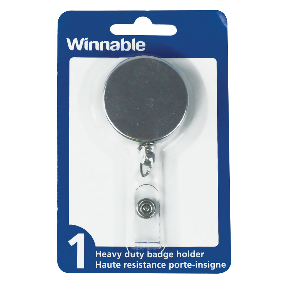  WNB35002  Winnable Retractable Reel Clip Name Badge Holder