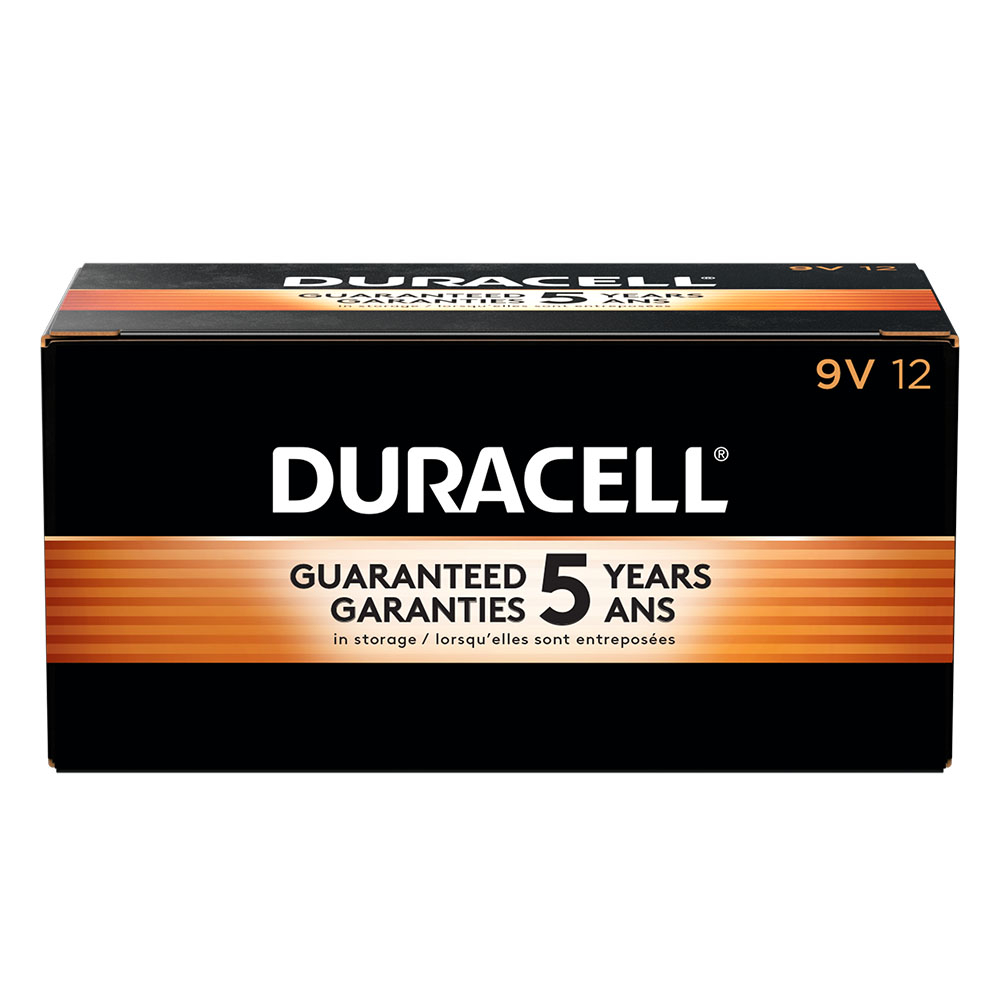  DUR5002346  Duracell - Coppertop Piles Alcalines 9V - paquet de  12