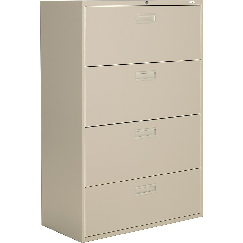  STPB93364F1HNEV  Staples Lateral File Cabinet, 4-Drawer