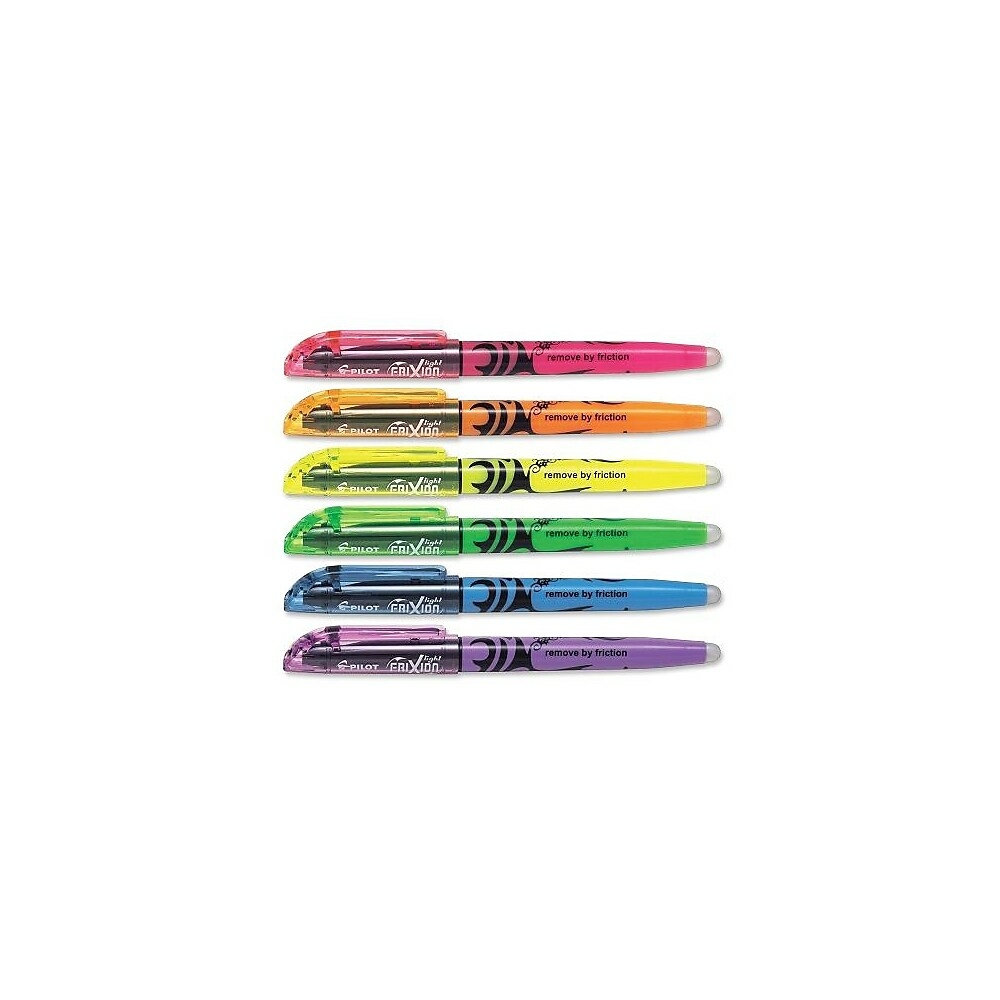 2 pack of 3 Pilot Light FriXion Erasable Highlighter Chisel Tip Assorted  Inks