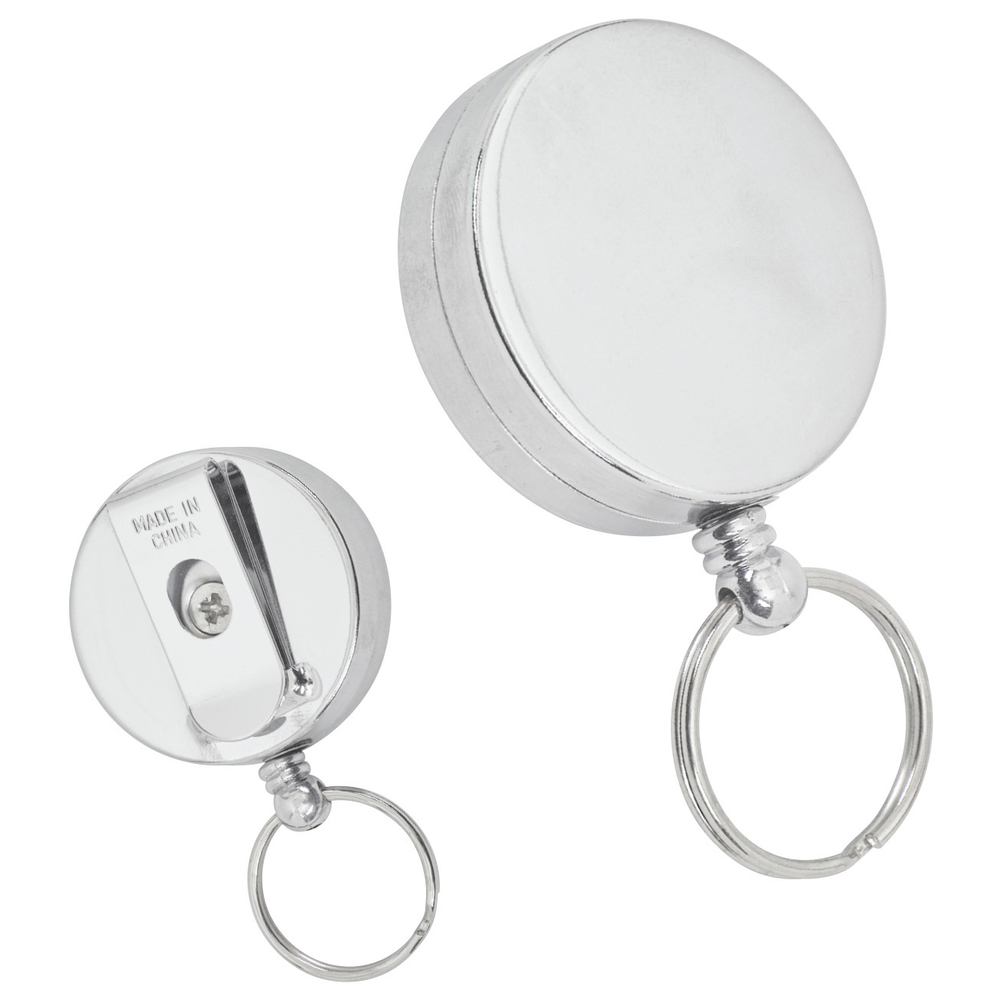  STP19463  Staples Badge Reel - Silver - 24