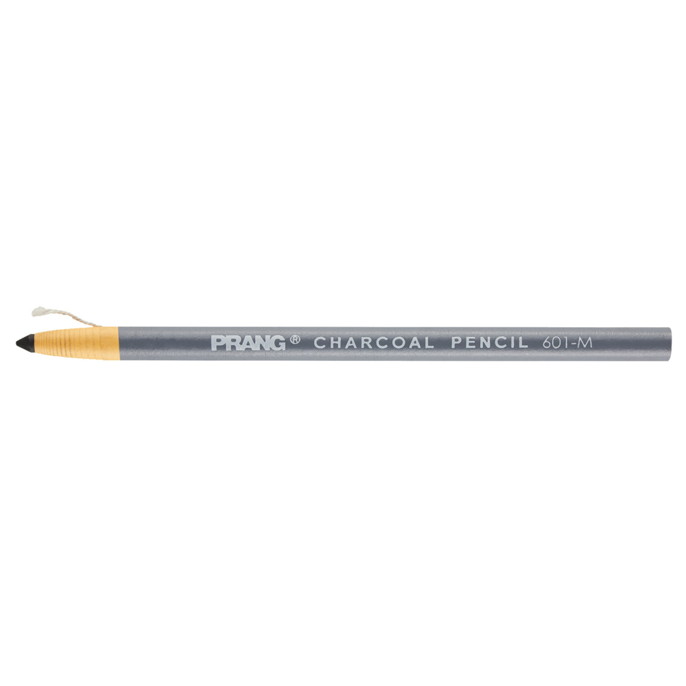  DIX60100  Prang - Crayons au fusain - mine moyenne - couleurs  assorties - paquet de 12