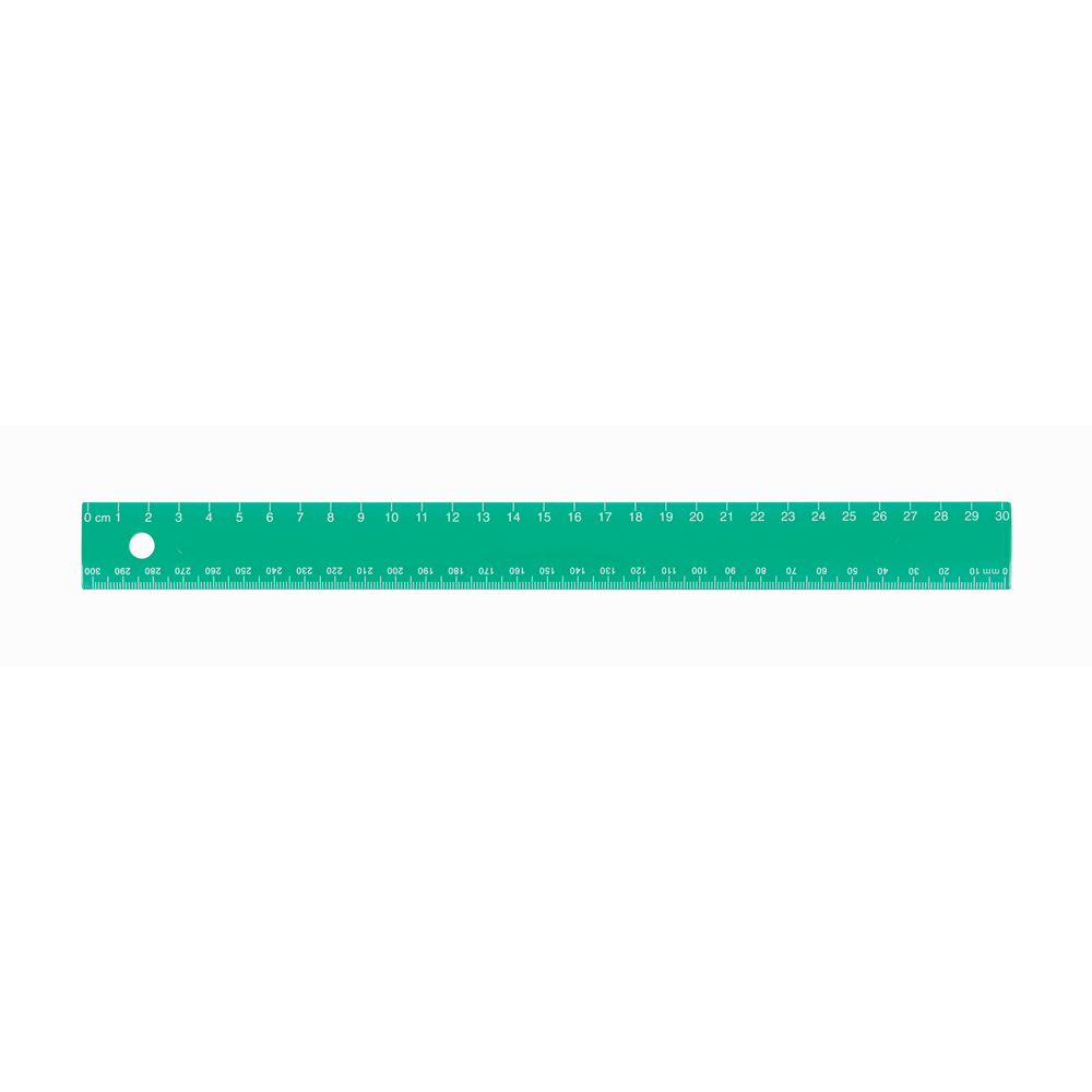 Westcott 12-Inch 300 mm Plastic Ruler - Clear