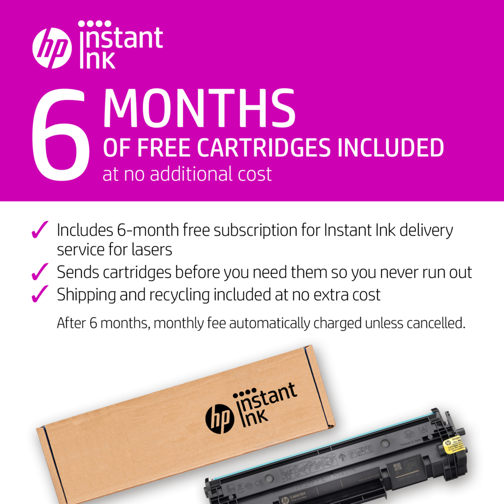 HP LaserJet M209dwe Printer w/ bonus 6 months Instant Ink toner
