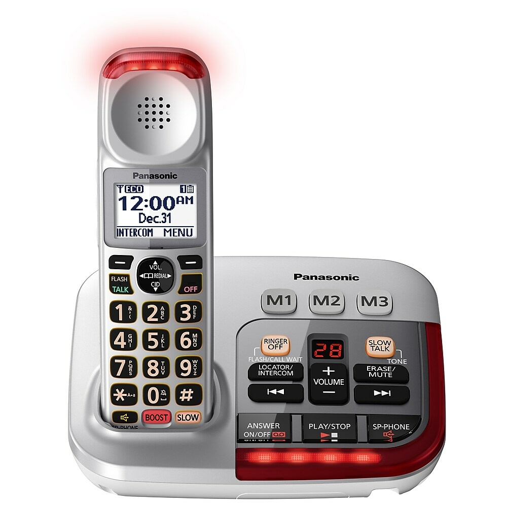 Système téléphonique Panasonic sans fil numérique avec 2 combinés 