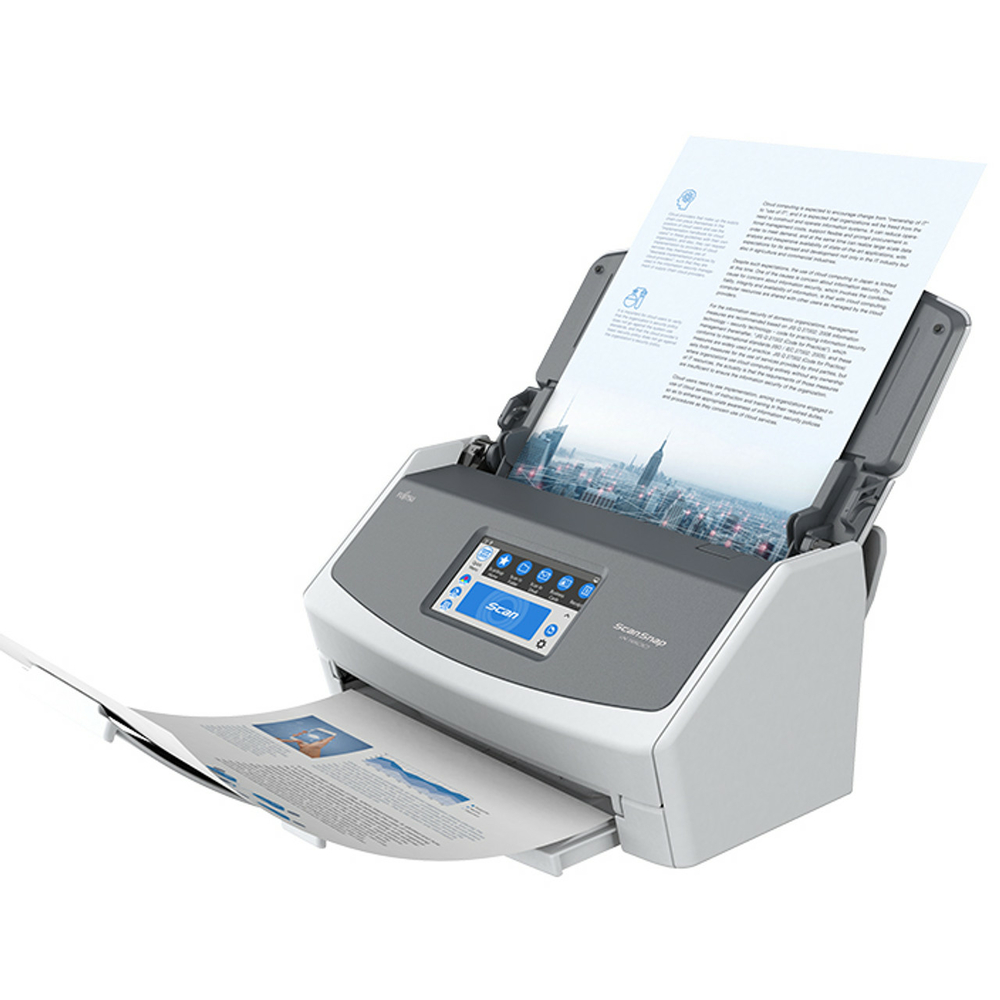 Fujitsu ScanSnap iX1500 Color Duplex Document Scanner with Touch Screen for  Mac or PC, White (2018 Release)