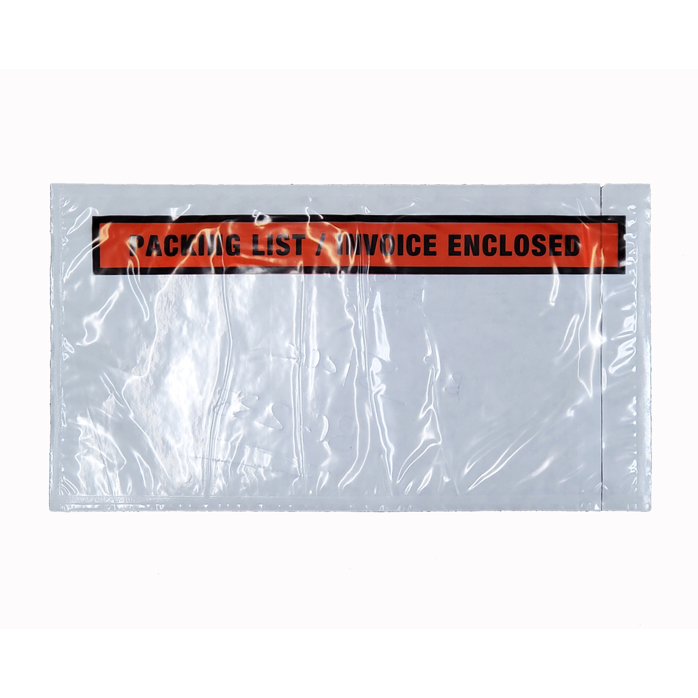 Belle-Pak WC100 Pochettes pour bordereau d'expédition, 4 lo x 5 la, Style  Insertion par extrémité