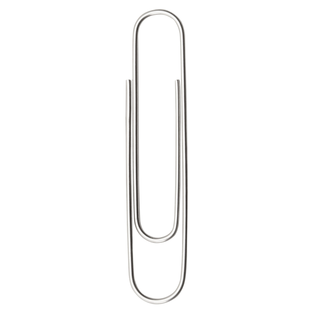 ACC72580BX  ACCO Steel Smooth Jumbo Paper Clips - #4 - 1-7/8 -  Silver - 1000 Pack