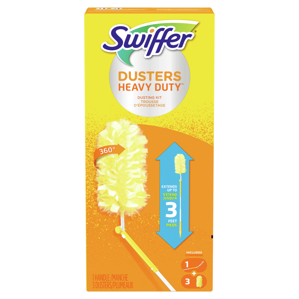 Swiffer Duster Heavy Duty Super Extendable Handle Pet Starter Kit