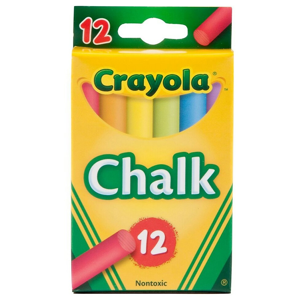 Crayola® Sanigene® Craie sans poussière, Couleurs Assorties, Boîte