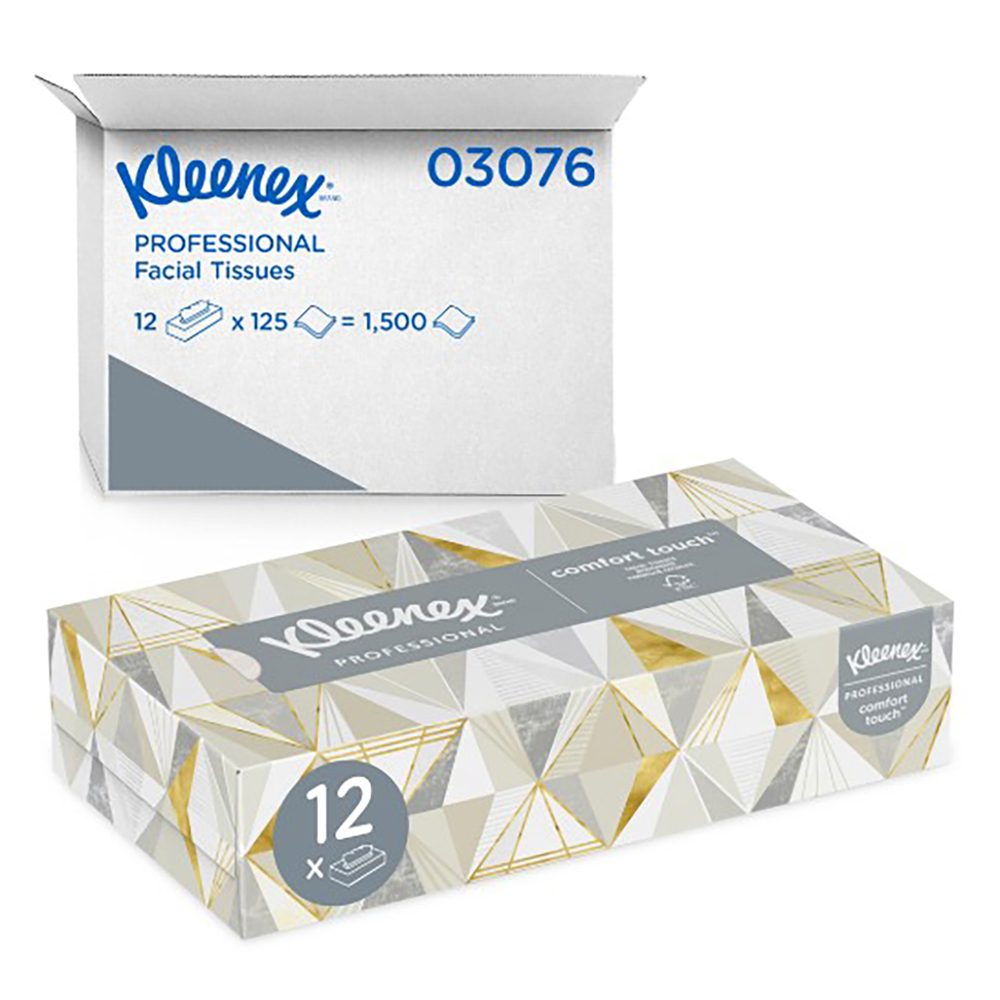 Mouchoirs Kleenex® Professional (03076), 2 épaisseurs, blancs