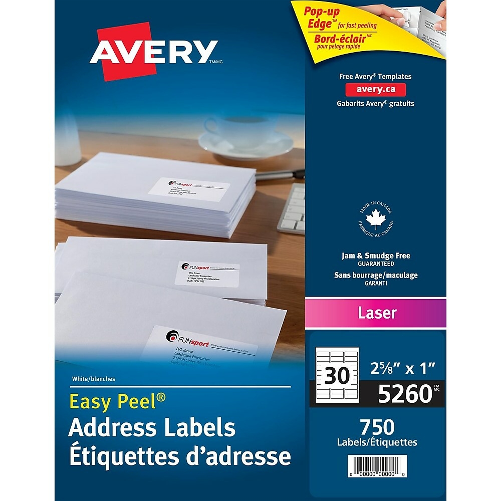 avery 5260 template for mac