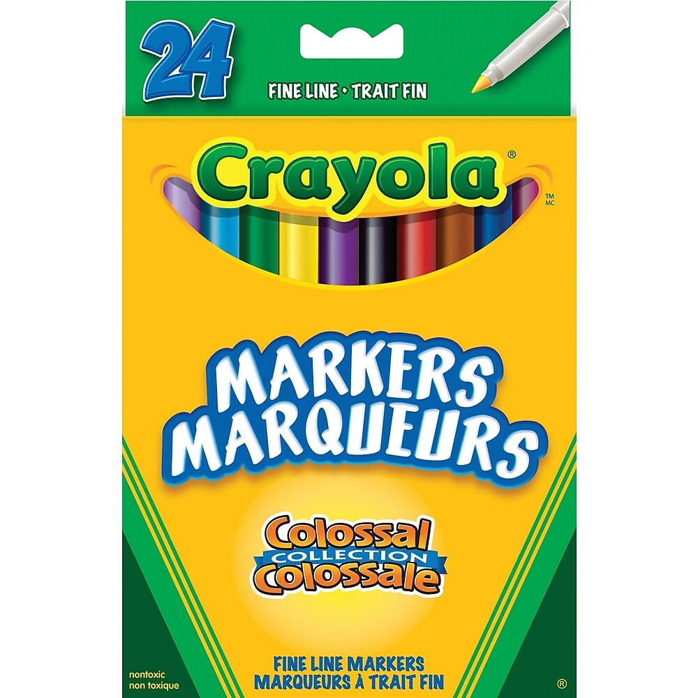  BIN588168SP  Crayola Glitter Markers, 6 Pack