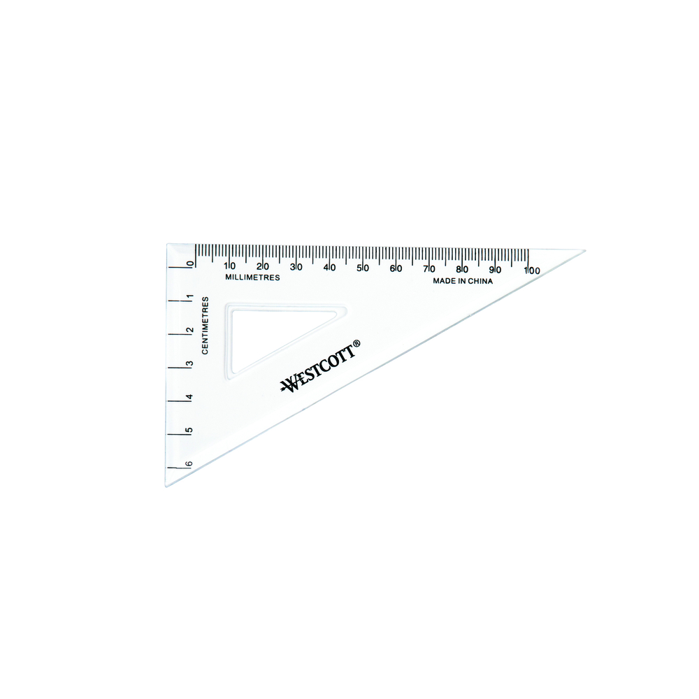 Equerre/rapporteur Westcott avec poignée (Geo Triangle) - Westcott  AC-E10134-BP