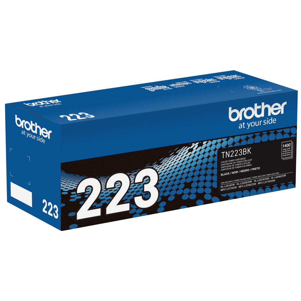 Brother TN-223 Black Standard Yield Toner Cartridge, Print Up to 1,400  Pages (TN223BK)