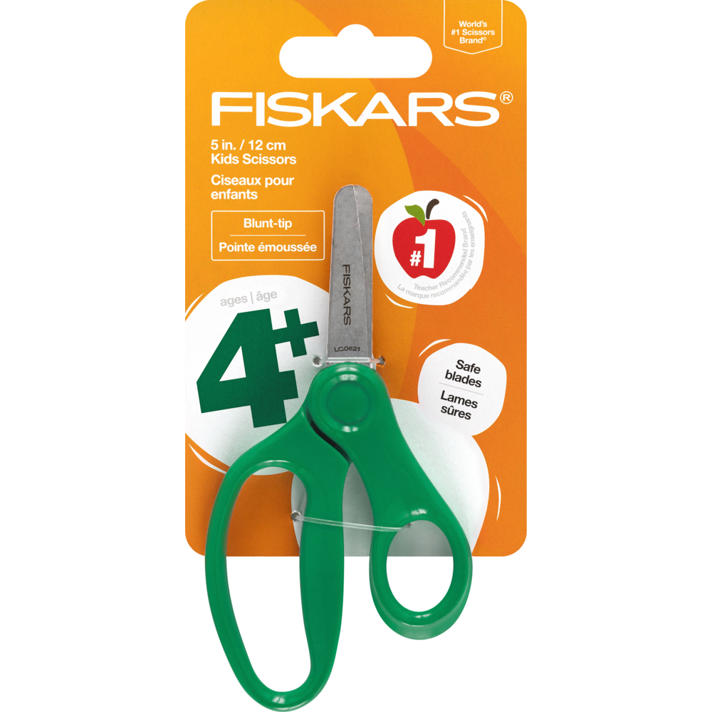 Fiskars Fsk94167097 Scissors Kids Blunt Tip 5in Full Length, Assorted Color