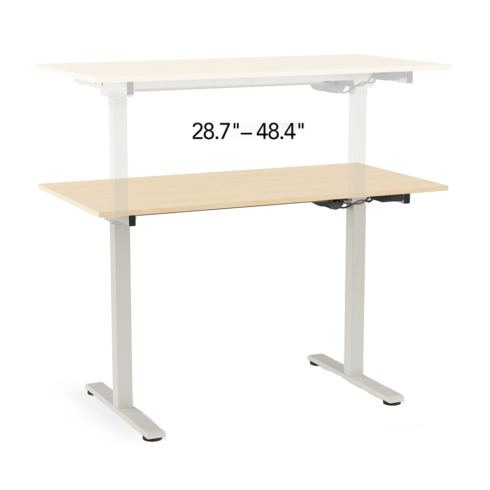 58x12 In Metal Modesty Panel Add-on for goSIT 30x60 Adjustable Height Table  Frames, Gray - National Office Interiors and Liquidators